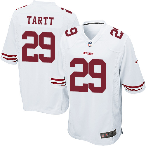 Men's Game Jaquiski Tartt Nike Jersey White Road - #29 NFL San Francisco 49ers